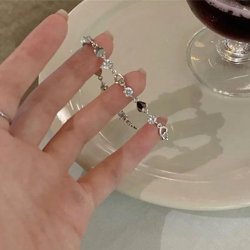Silver Knot Bracelet for Women | Simple Fashion Jewelry Girl Birthday