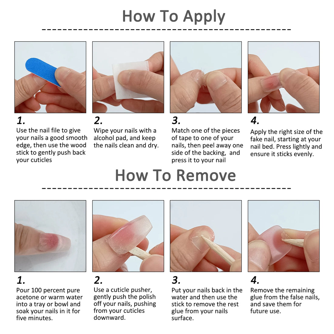 24Pcs Simple vintage nail designs simple