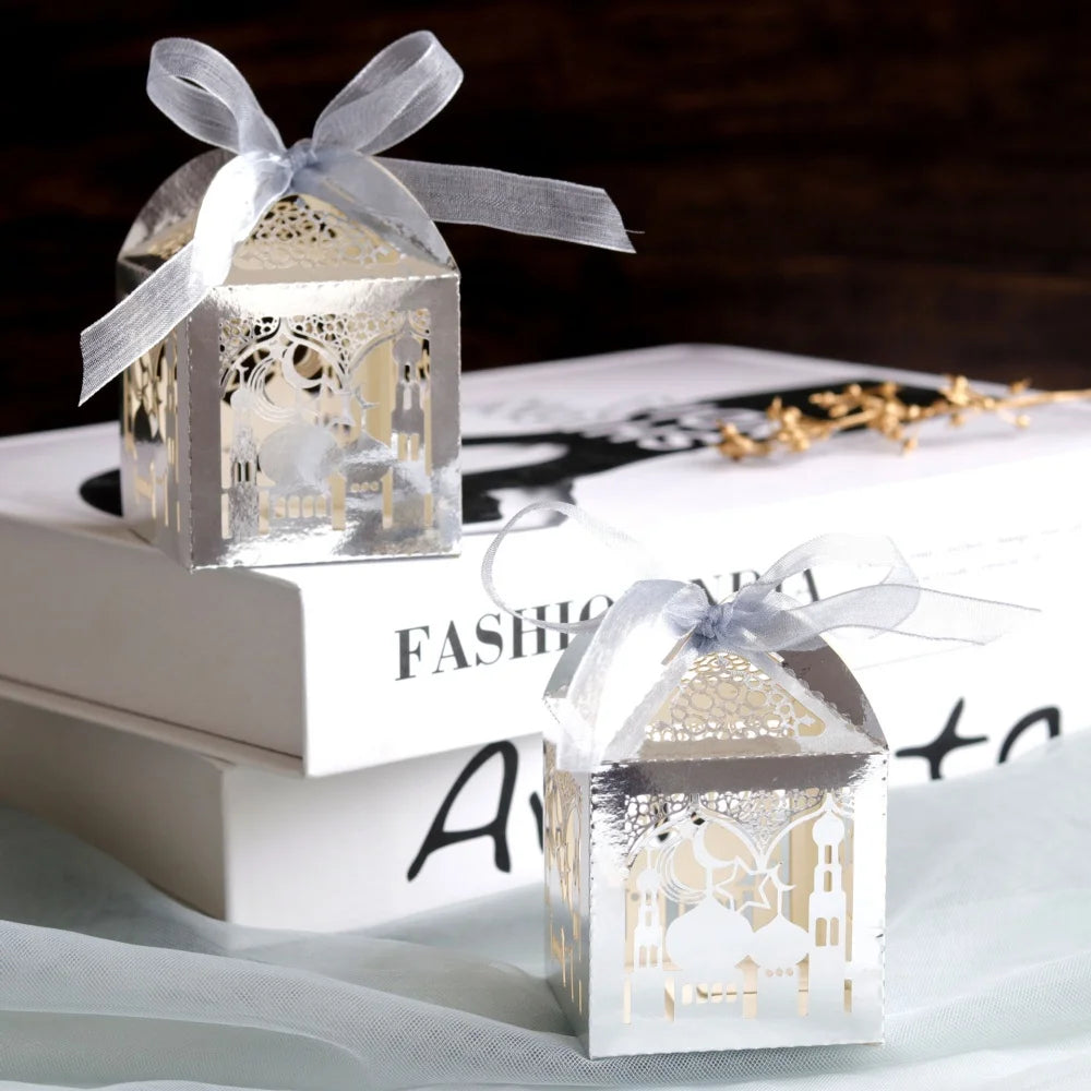 10pcs Eid gift Box For Ramadan Kareem Decoration Party Supplies