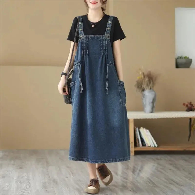 Long Casual Dress For Women | Oversized Streetwear Sleeveless Dresses
