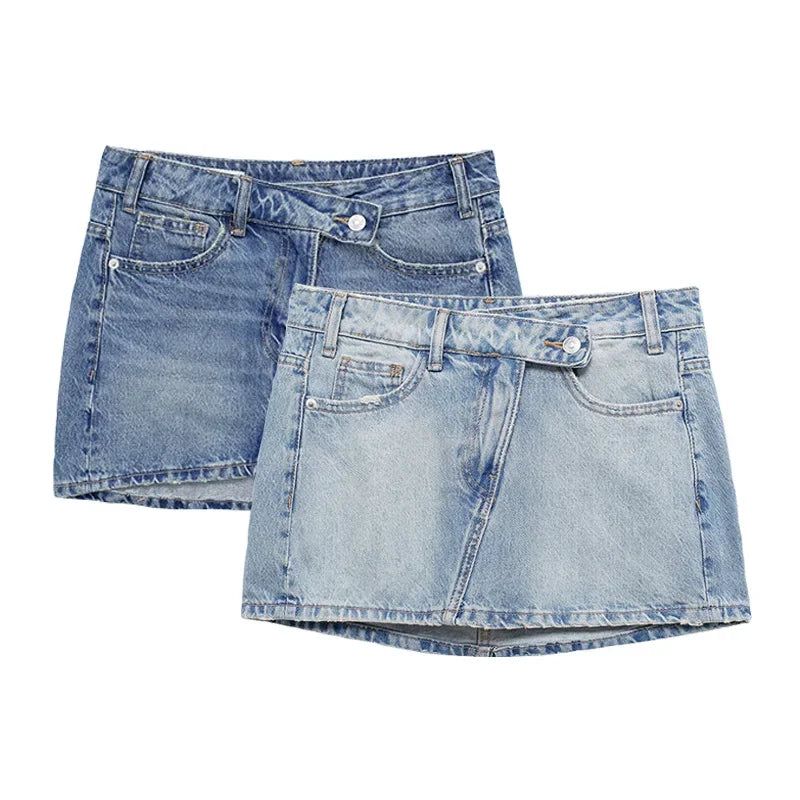 Fall Streetwear Outfits | Women Denim Skirts Casual Chic High Street Ladies Skirt