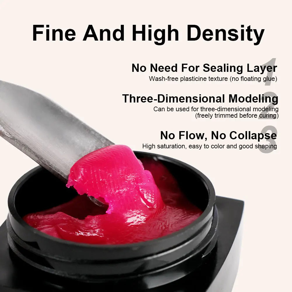 12 Pcs 3D UV Gel Acrylic Carving Flowers Manicure Tool