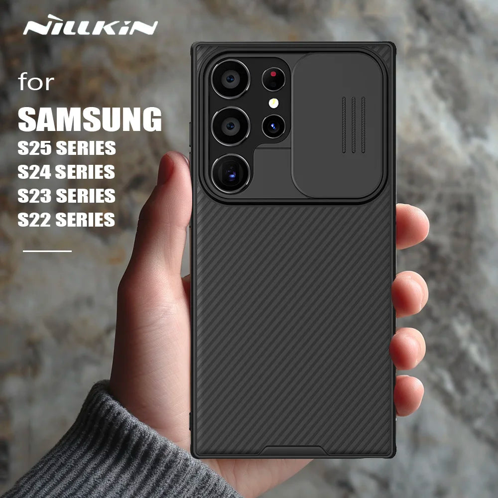 Samsung Galaxy Cover | S25 Edge S24 S23 S22 Ultra Case | CamShield Slide, Lens Case