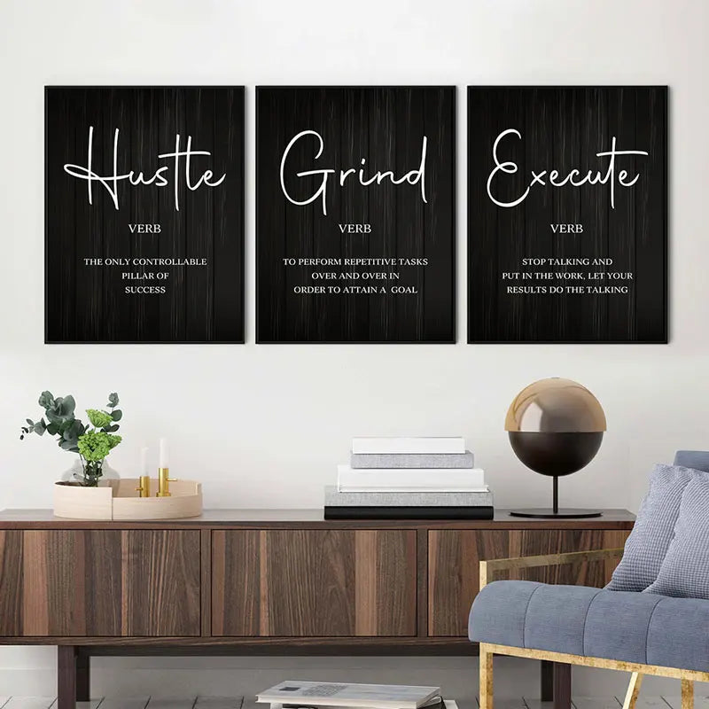 Modern Inspirational Words Canvas Art Poster Prints | Motivational Wall Decorative Picture