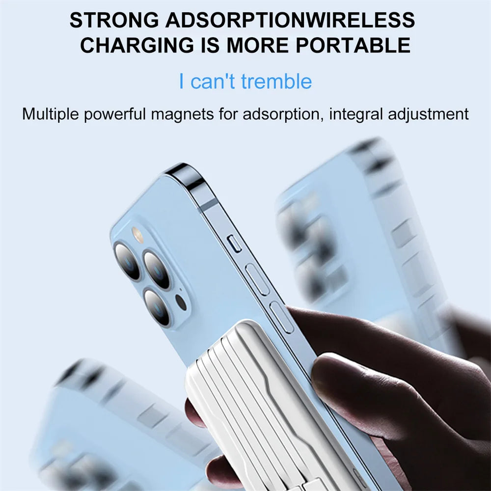 Power Bank Portable Charger 10000mAh - 15W Wireless Fast Charger