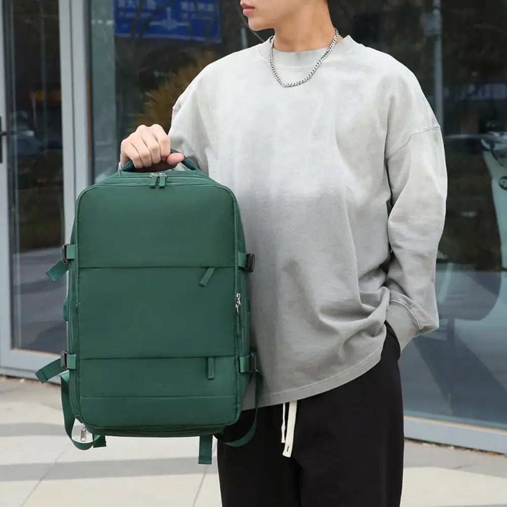 Carry-on Travel Backpack - Large Capacity Multi-Pocket Waterproof Travel Bag,