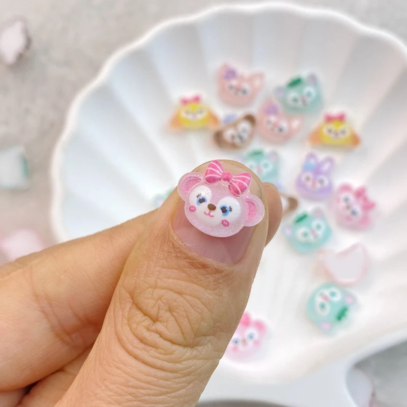 50Pcs Monkeys Nails 3D Decorations