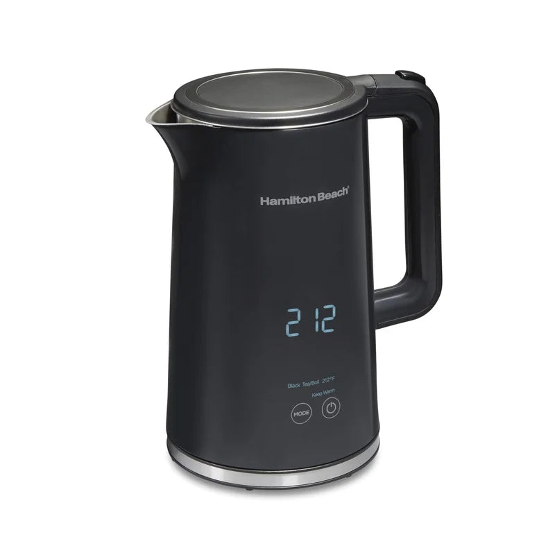1.7L Cool Touch Electric Kettle with Temperature Control - Automatic Shutoff BPA Free Stainless