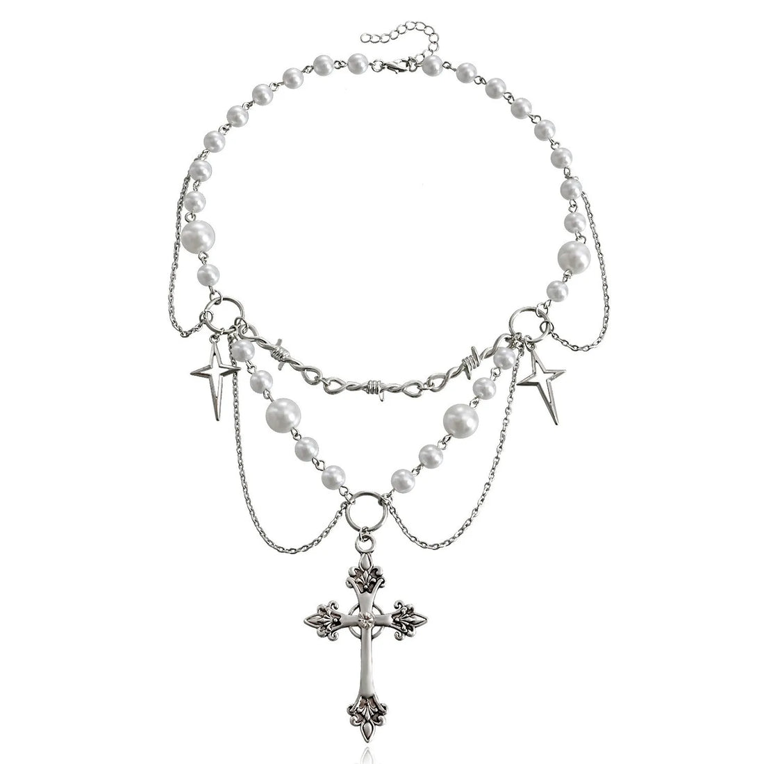 Butterfly Heart Necklace for Wome | Vintage Gothic Y2K Punk Double-layer Choker