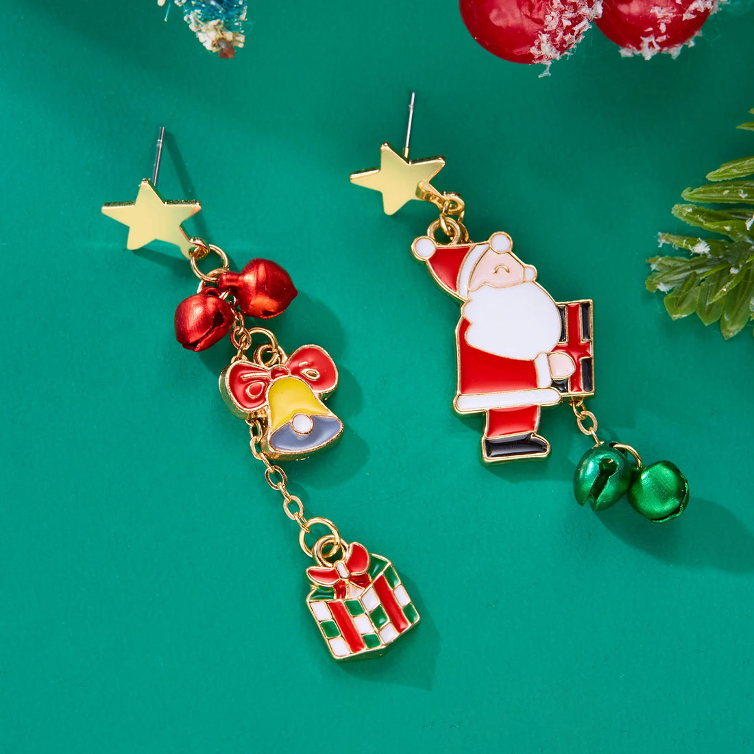 Fashion Christmas Santa Claus Earring for Women | Xmas Tree Earring Jewelry