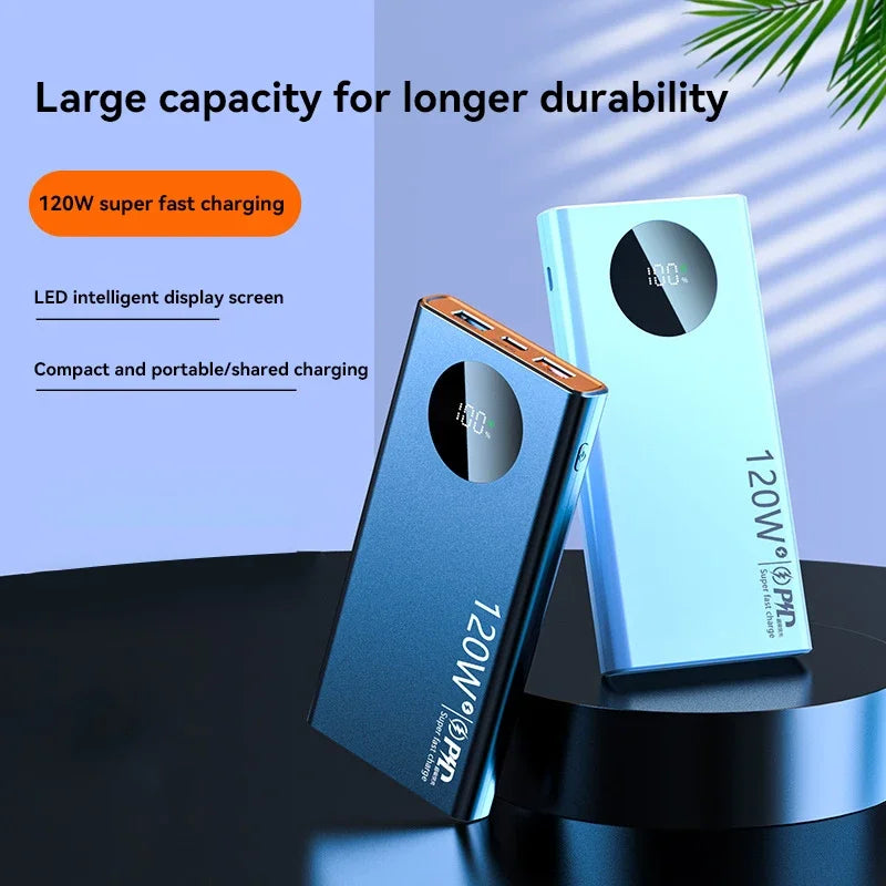80000mAh Power Bank - 120W Super Fast Charging For iPhone, Android