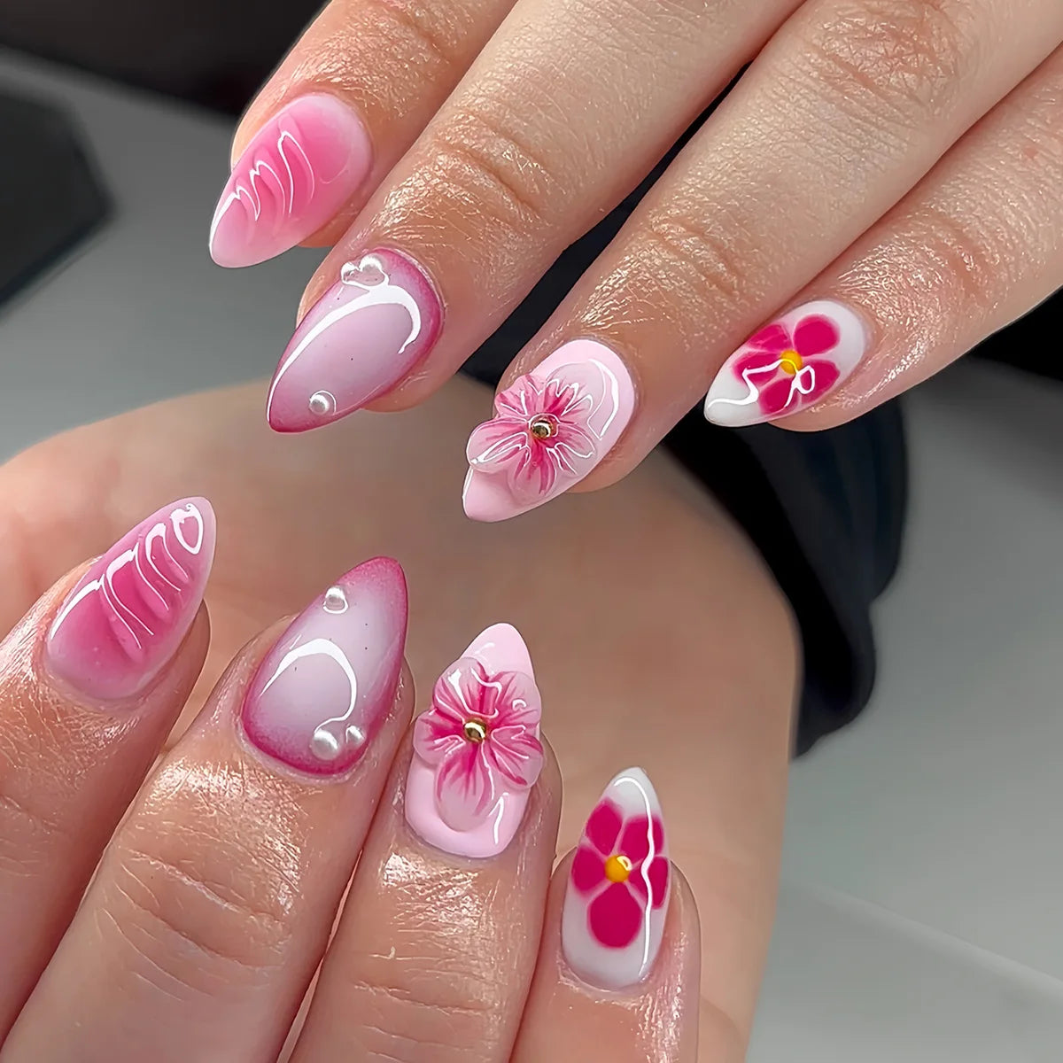 24pcs French Simple Earthy Nails