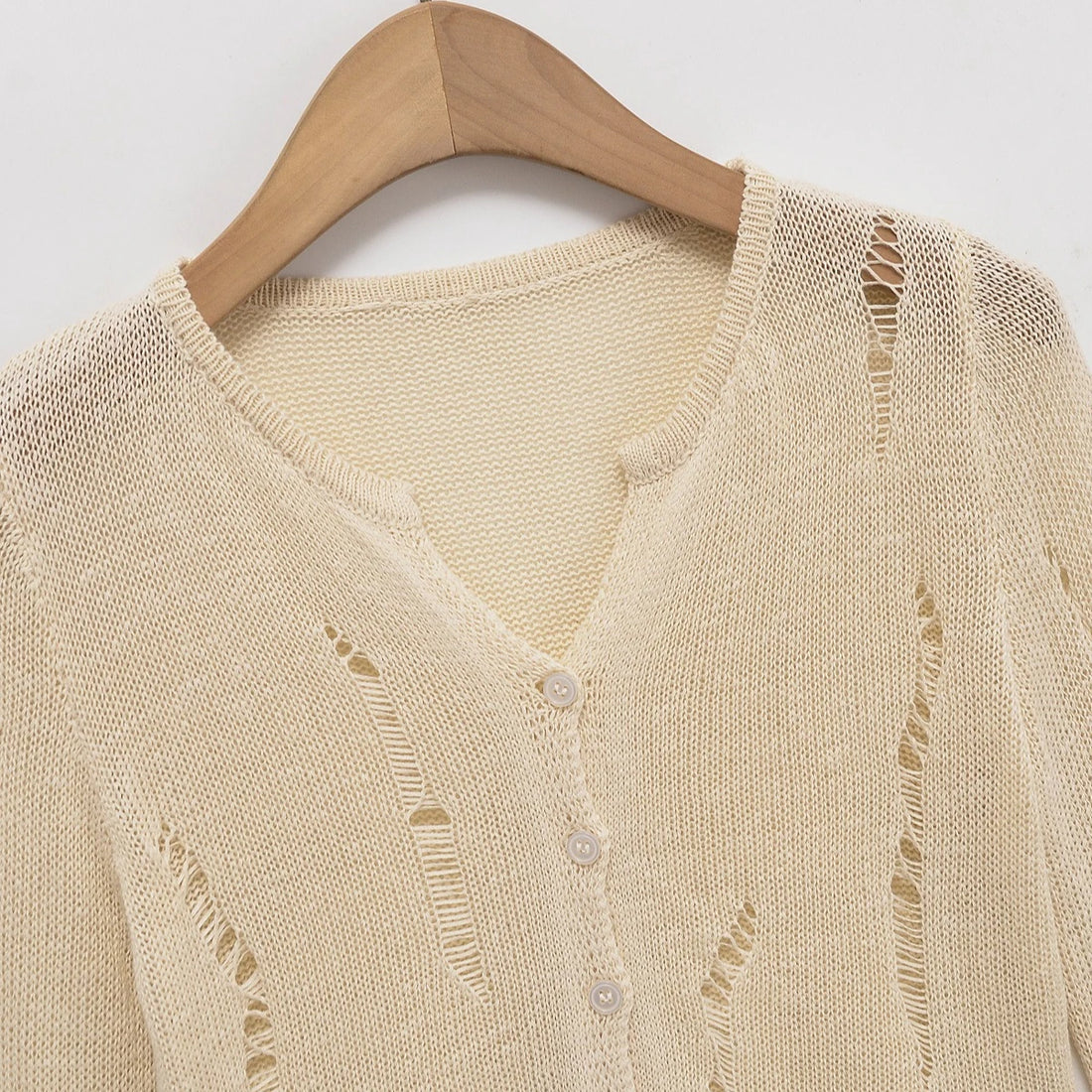 ZBZA Woman Cardigan v neck | Single-breasted Slim-fit  Long-sleeved Solid Color Sweater