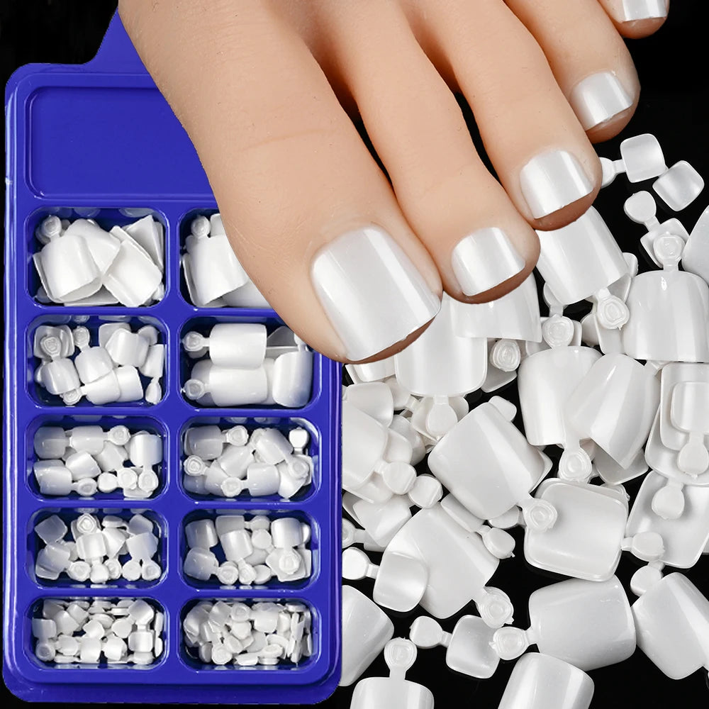 120 Acrylic Toenails | Solid Neon Summer False Toe nails | Full Cover Fashion False Toe Nails