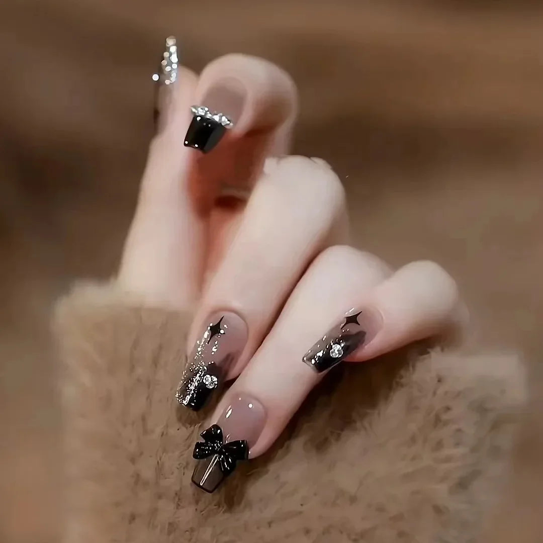 Summer Cute Back To School Nails | White Enhancing Removable Nail Art