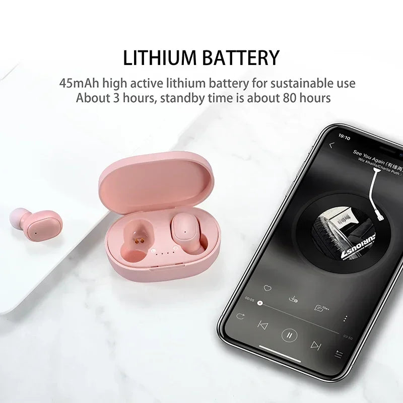Original A6S TWS Earphones | Sport Stereo Bluetooth Earbuds