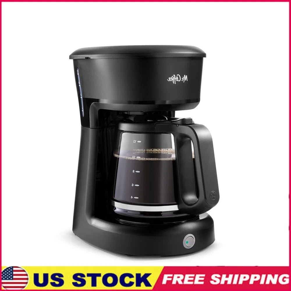 12 Cup Coffee Maker With Auto Shut Off -View Water Window Power Indicator Brew Anytime